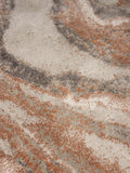 Solar Teppich rund Grau/Terrakotta, Detail