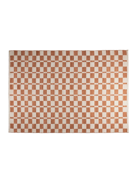 Checker Teppich Beige/Terrakotta 160 × 230 cm, Ansicht 1