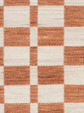 Checker Teppich Beige/Terrakotta 160 × 230 cm, Detail