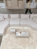 Curly Teppich Beige im Raum