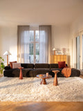 Curly Teppich Beige im Raum