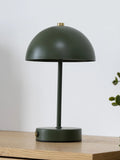 Holt LED-Tischleuchte grün/Messing, aufladbar Tischleuchte Living Nordic