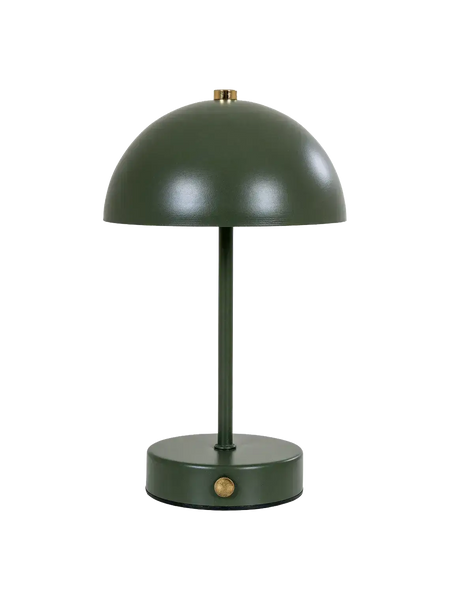 Holt LED-Tischleuchte grün/Messing, aufladbar Tischleuchte Living Nordic
