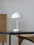 Holt LED-Tischleuchte weiß/Stahl, aufladbar Tischleuchte Living Nordic