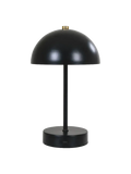 Holt LED-Tischleuchte schwarz/Messing, aufladbar Tischleuchte Living Nordic