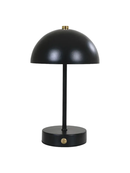 Holt LED-Tischleuchte schwarz/Messing, aufladbar Tischleuchte Living Nordic