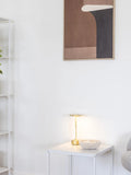 Lyneham LED-Tischleuchte Messing, aufladbar Tischleuchte Living Nordic