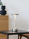 Lyneham LED-Tischleuchte silber, aufladbar Tischleuchte Living Nordic