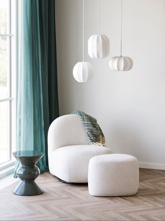 Coventry Pendelleuchte Seiden-Optik, weiß Pendelleuchte Living Nordic