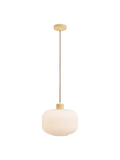 Argalo Pendelleuchte Glas/Holz, weiß Pendelleuchte Living Nordic