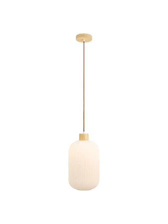 Argalo Pendelleuchte Glas/Holz, weiß Pendelleuchte Living Nordic