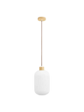 Argalo Pendelleuchte Glas/Holz, weiß Pendelleuchte Living Nordic