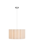 Watton Pendelleuchte Stahl/Leinen, grau/beige Pendelleuchte Living Nordic