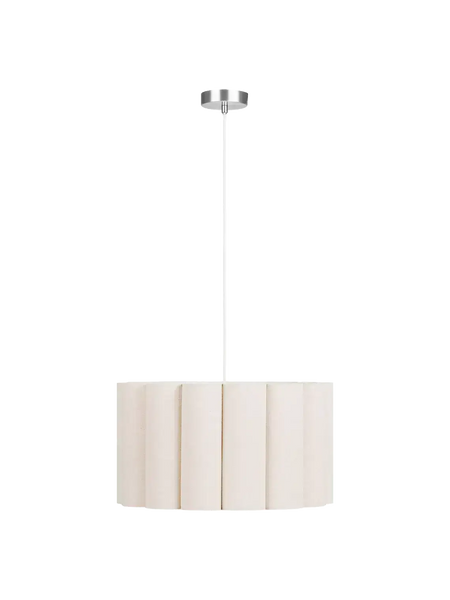 Watton Pendelleuchte Stahl/Leinen, grau/beige Pendelleuchte Living Nordic