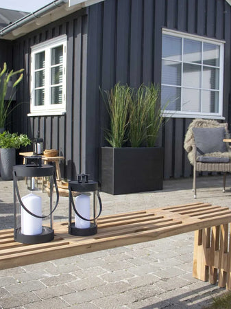 Bondi Laternen-Set Stahl/Glas, schwarz Laterne Living Nordic