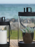Bondi Laternen-Set Stahl/Glas, schwarz Laterne Living Nordic