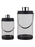 Bondi Laternen-Set Stahl/Glas, schwarz Laterne Living Nordic