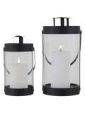 Bondi Laternen-Set Stahl/Glas, schwarz Laterne Living Nordic