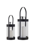 Bondi Laternen-Set Stahl/Glas, schwarz Laterne Living Nordic