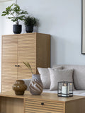 Hurricane Kerzenhalter Metall/Glas, schwarz Kerzenhalter Living Nordic