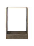 Manali Laterne Metall/Glas, Antik-Messing-Optik Laterne Living Nordic