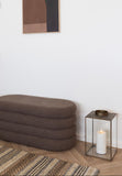 Mohali Laterne Metall/Glas, Antik-Messing-Optik Laterne Living Nordic