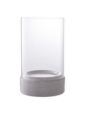 Hurricane Kerzenhalter Keramik/Glas, grau Kerzenhalter Living Nordic