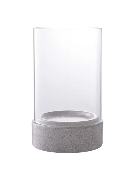Hurricane Kerzenhalter Keramik/Glas, grau Kerzenhalter Living Nordic