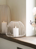 Stoense Laterne Metall, beige Laterne Living Nordic