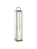 Herslev Laterne Metall/Glas, Antik-Messing-Optik Laterne Living Nordic