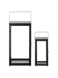 Ibra Laternen-Set Metall/Glas, schwarz Laterne Living Nordic