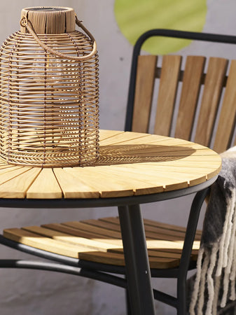 Brentford Solarleuchte Polyrattan, braun – Ø20x30,5 cm Living Nordic