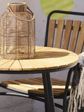 Brentford Solarleuchte Polyrattan, braun – Ø20x30,5 cm Living Nordic