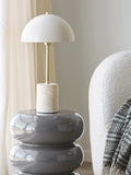 Sheffield Tischleuchte Marmor/Metall, beige Tischleuchte Living Nordic