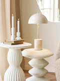 Sheffield Tischleuchte Marmor/Metall, beige Tischleuchte Living Nordic