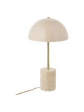 Sheffield Tischleuchte Marmor/Metall, beige Tischleuchte Living Nordic