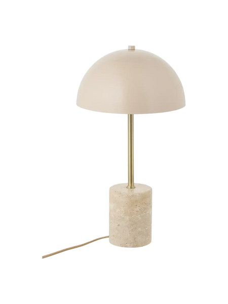 Sheffield Tischleuchte Marmor/Metall, beige Tischleuchte Living Nordic
