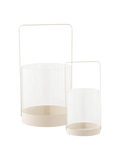 Hurricane Kerzenhalter Glas/Metall, beige Kerzenhalter Living Nordic