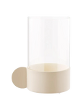 Hurricane Kerzenhalter Glas/Metall, beige Kerzenhalter Living Nordic
