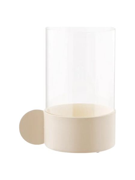 Hurricane Kerzenhalter Glas/Metall, beige Kerzenhalter Living Nordic