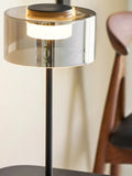 Cholet Tischleuchte LED, Stahl/Glas, schwarz/klar Tischleuchte Living Nordic