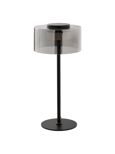 Cholet Tischleuchte LED, Stahl/Glas, schwarz/klar Tischleuchte Living Nordic