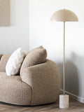 Sheffield Stehleuchte Marmor/Metall, beige Stehleuchte Living Nordic