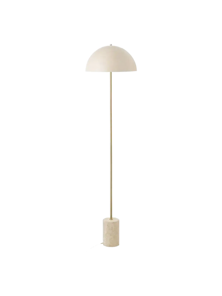 Sheffield Stehleuchte Marmor/Metall, beige Stehleuchte Living Nordic