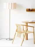 Watton Stehleuchte Stahl/Leinen, grau/beige Stehleuchte Living Nordic
