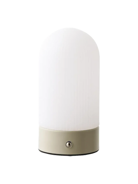 Ashford Tischleuchte Metall/PE, aufladbar, beige/weiß Tischleuchte Living Nordic