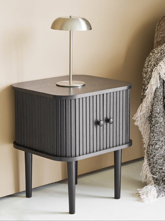 Fenwick Tischleuchte Metall, aufladbar, silber Tischleuchte Living Nordic