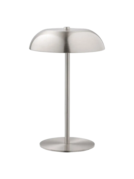 Fenwick Tischleuchte Metall, aufladbar, silber Tischleuchte Living Nordic