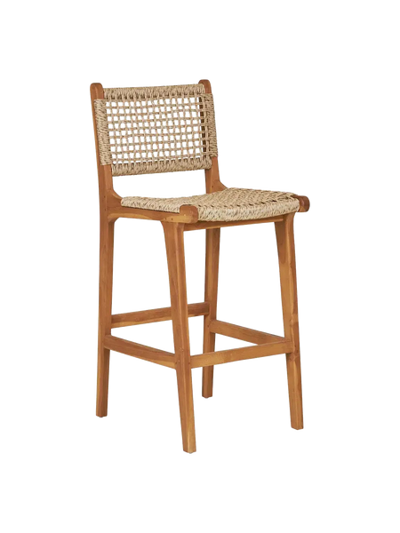 Derby Tresenstuhl Teak/Polyrattan, natur Tresenstuhl Living Nordic