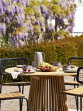 Nashville Esszimmerstuhl Teak, schwarz rope, schwarze Beine Esszimmerstuhl Living Nordic